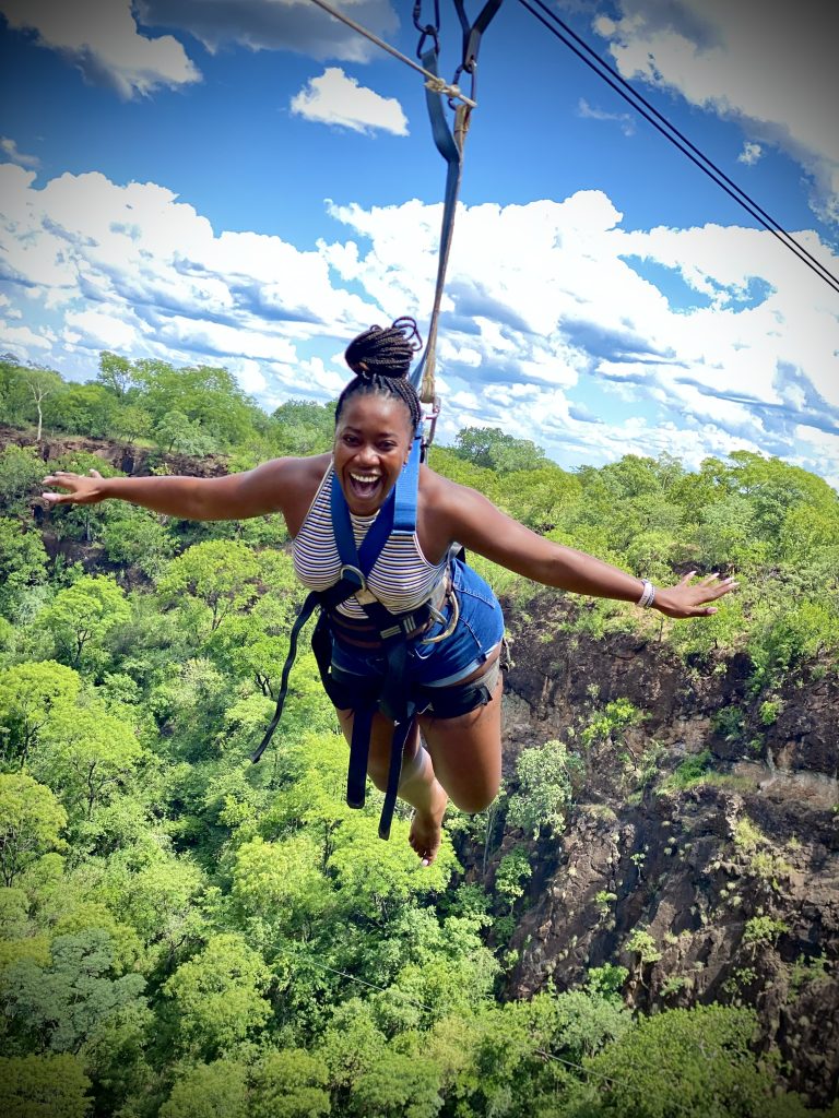 Abseiling in Livingstone © Suwilanji Namusamba